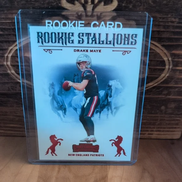 2024 Panini Contenders Drake Maye Rookie Stallions Rookie Card Patriots MVP? 🔥 - Picture 1 of 2